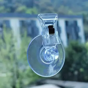 3pcs Transparent Suction Cup Clips Suitable for Offices, Living Rooms, and Shopping Malls - Multifunctional Suction Cup Clips Suitable for Doors and Windows - Straight Clip on Top of Table