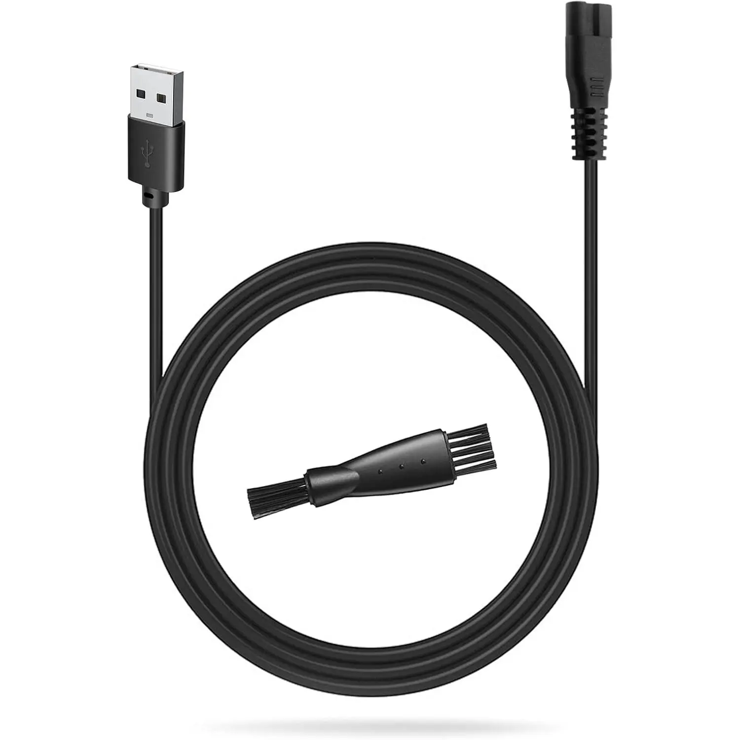 HOLDOG  Clippers Charger, 5V USB   for HOLDOG   Clippers,  Cord Line for Professional Heavy Duty   Clipper with Cleaning Brush, 3.3ft Power Cord