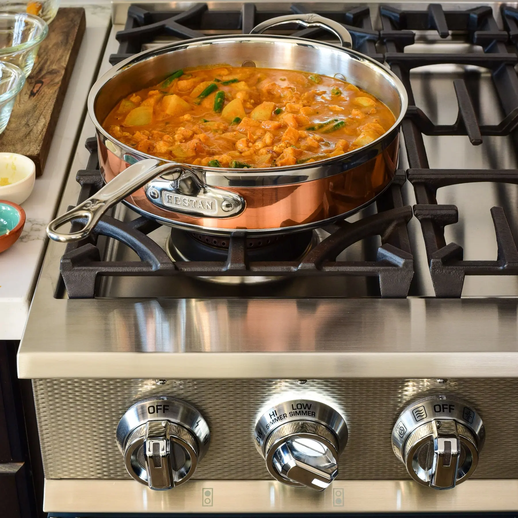 Hestan CopperBond 3.5-Quart Sauté with Helper Handle