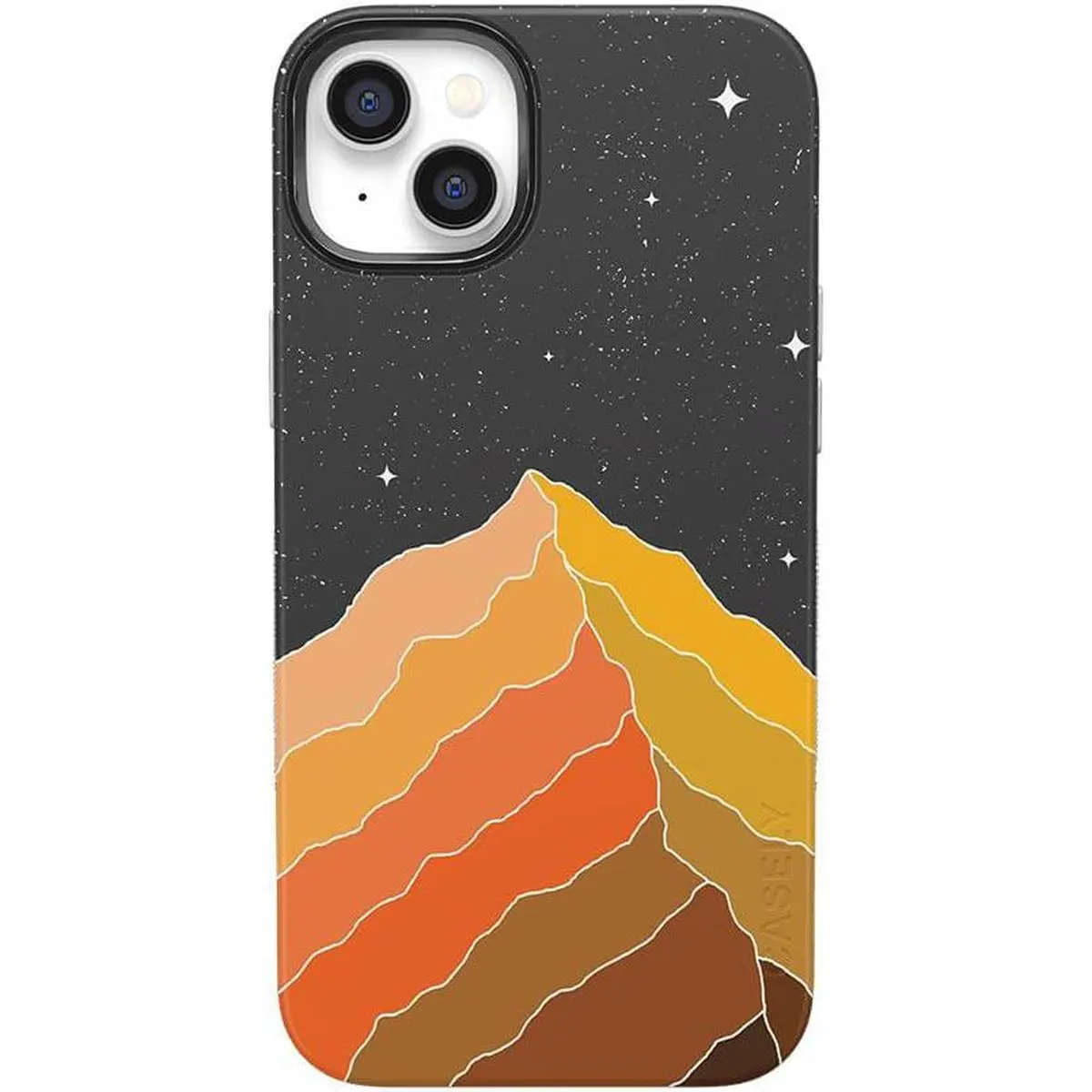 Casely iPhone 14 Case | Night Skies | Mountain Starlight | Bold Protective Design | Compatible with MagSafe