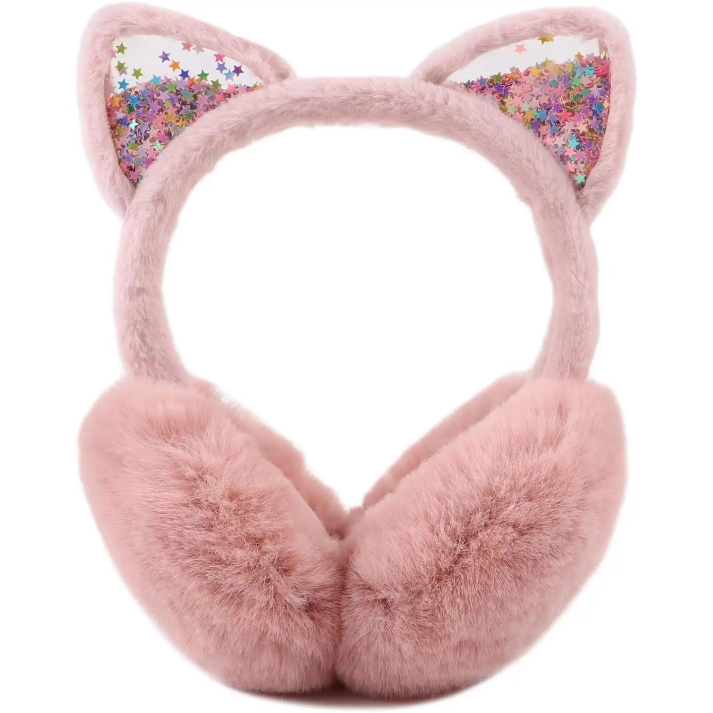 P-HDW06    Fluffy Ear Muff for Women Plush Earmuffs Kids Winter Earmuffs Girls Boys Cold Weather Ear Warmer