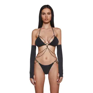 Ambient Strappy Chain Lingerie Set