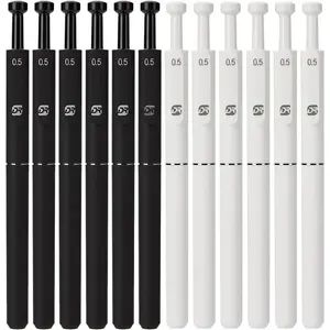 Gel Pens, 0.5 mm 12 count Quick-y Black Ink Pens, Fine Point, Smooth Writing Pens, Ballpoint Pens for Journaling, No Skipping, Cute Aesthetic Office and School Supplies, Gifts for Women
