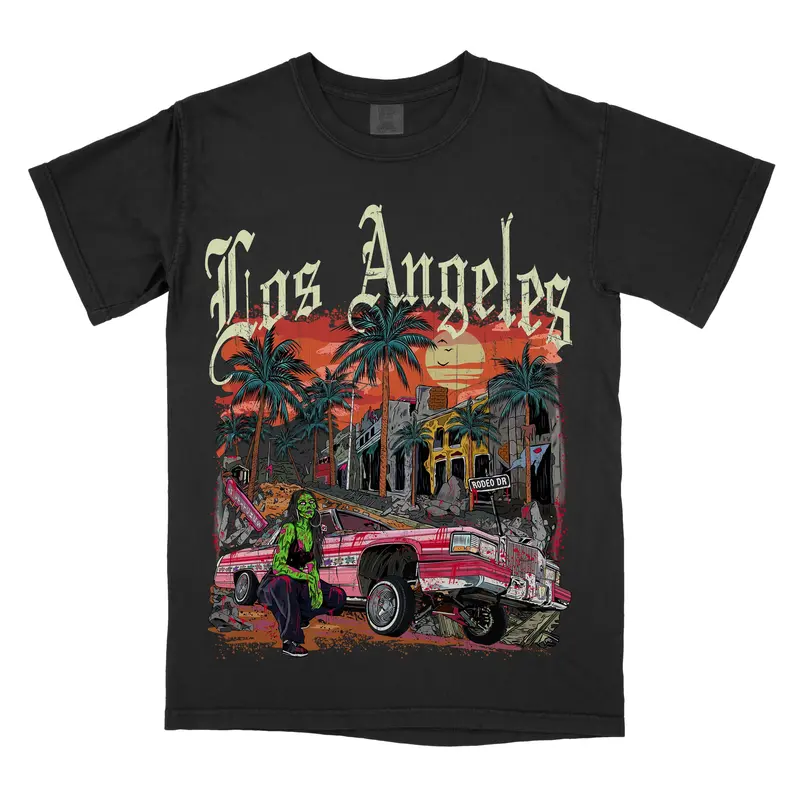 Los Angeles Lowrider - Comfort Colors Graphic Tee Menswear Shirt