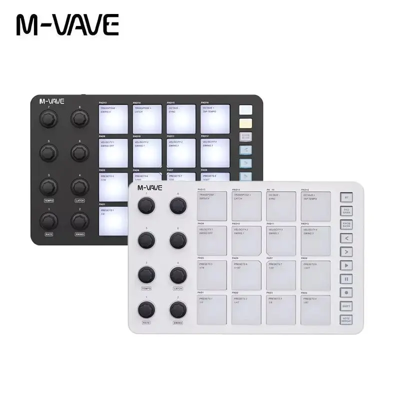 Drum Pad Controller – Professional Drum Machine with Faders & Knobs for Music Production
