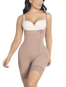Strapless Shorts Body Shaper with Side Zipper | Tummy Control & Thigh Shaping | Ref. 2035