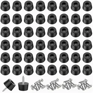 100 sets of furniture rubber foot pads, anti-slip buffer pads, furniture feet, chair leg floor protection caps, Replacement parts, for cutting boards and electronic products, functional design, durable structure