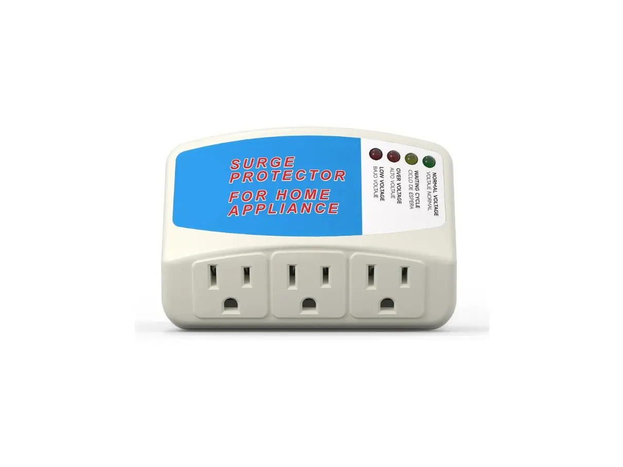 3 Outlet Surge Protector for Home Appliances, Plug-In Voltage Protector with Over & Under Voltage Protection, Wall Mount Power Suppressor for Refrigerator, TV, PC & Electronics, 125V 1875W