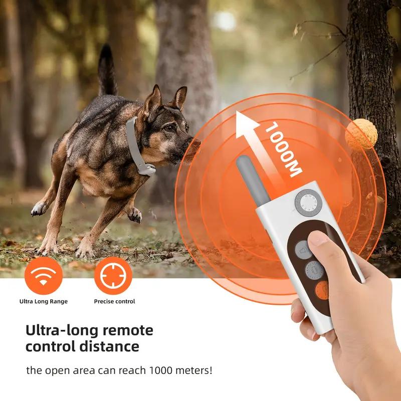 VetiePetie Dog Training Collar & Pet Corrector - Waterproof E Collar with 3 Function, Rechargeable Control, Wireless Dog Leash & Dog Fenceless Collar behavior aid