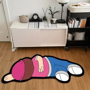 Modern Anime Cartoon Meg Griffin Rug, Long Striped Carpet for Living Room Bedroom, Washable Easy Clean Plush Mat, Home Decor, Decorative Fluffy Rug