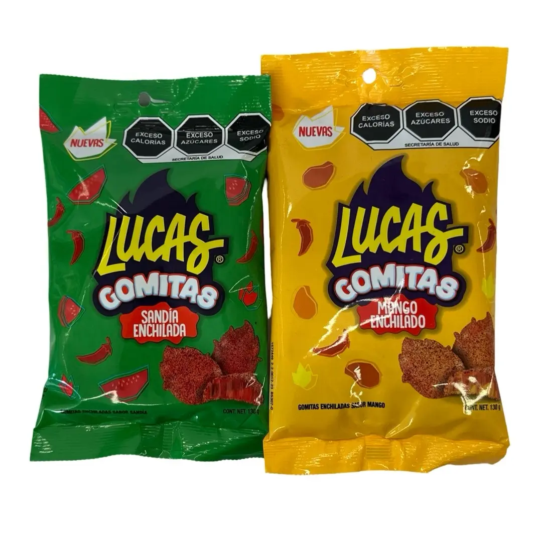 Lucas Spicy Gummies! Spicy Mango and Watermelon Flavors