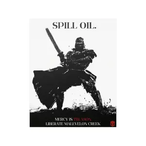 Helldivers 2 War Propaganda Poster | Spill Oil | Vintage-inspired Art for Gamers No Frame