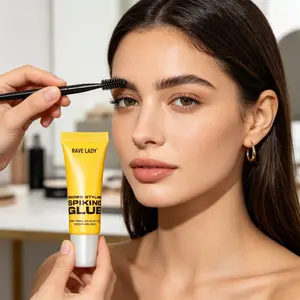 Wild Eyebrow Gel, Natural Setting Transparent Colorless Soft Jelly Shaping Brow Wax, Brow Styling Gel with Long-Lasting Hold and Easy Application Precisely Sculpted Brows Brow Tint Cream