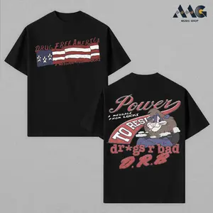 Lucki Dr*gs R Bad D.B.R Shirt – Vintage Washed Oversized Graphic T Shirt, Drugs R Bad Album Merch Bugs Bunny Power To RGift for Lucki Fansesist, Streetwear Heavy Cotton Unisex