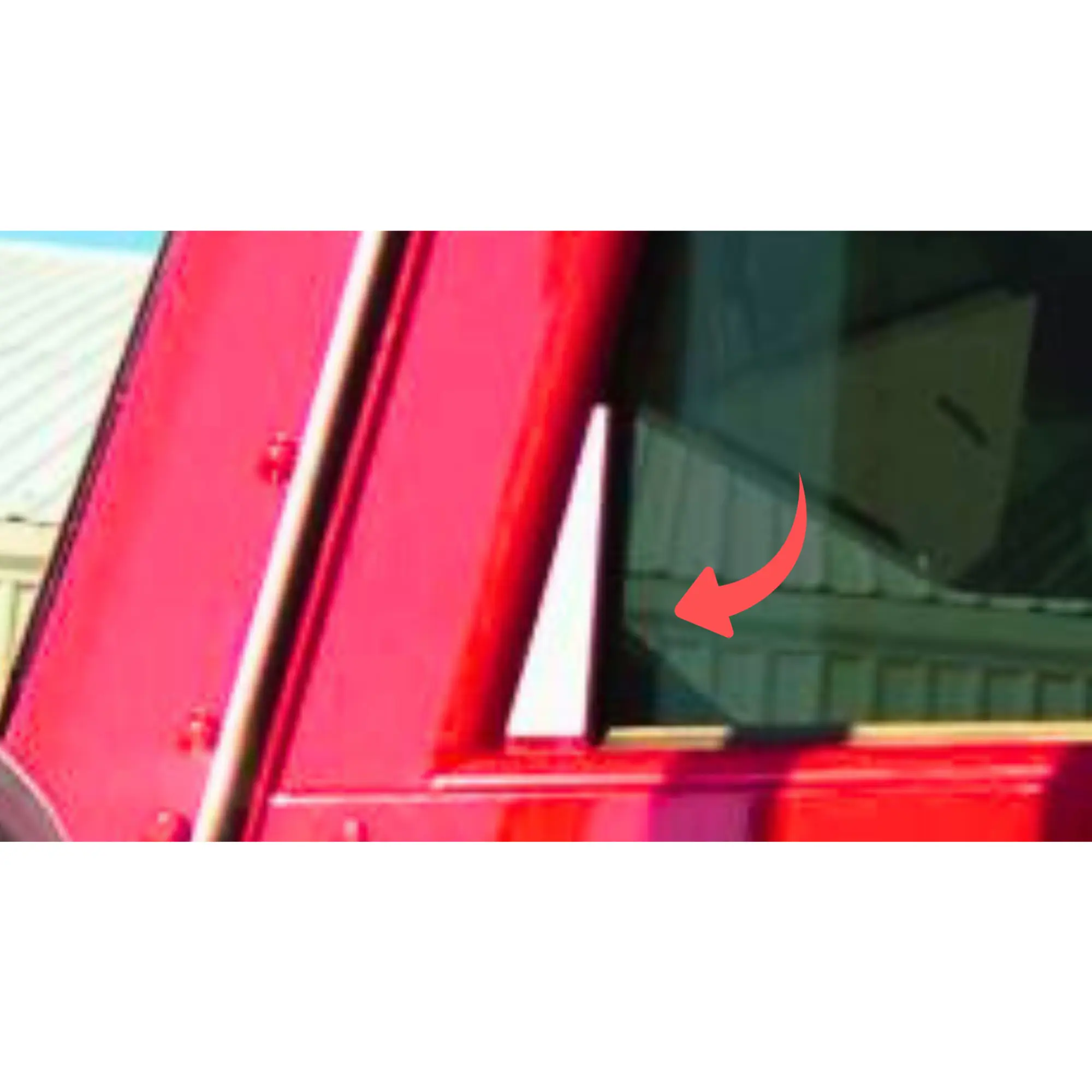 RoadWorks Stainless Steel Front Corner Door Window Chrome Trim, Car Exterior Accessories, Semi Truck Accessories for Vehicle Exterior Decoration