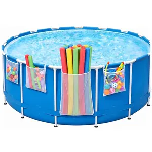 Pool Toy Organizer Bag, 4-Piece Mesh Storage Bag for Pool Toys, Floats, Equipment, Above Ground Pool Toy Storage, Net Swimming Bag