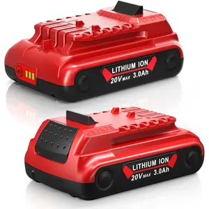 High-quality 2-pack of 20V 3.0Ah batteries, a replacement for Craftsman 20V batteries, compatible with Craftsman 20V battery series cordless power tools.