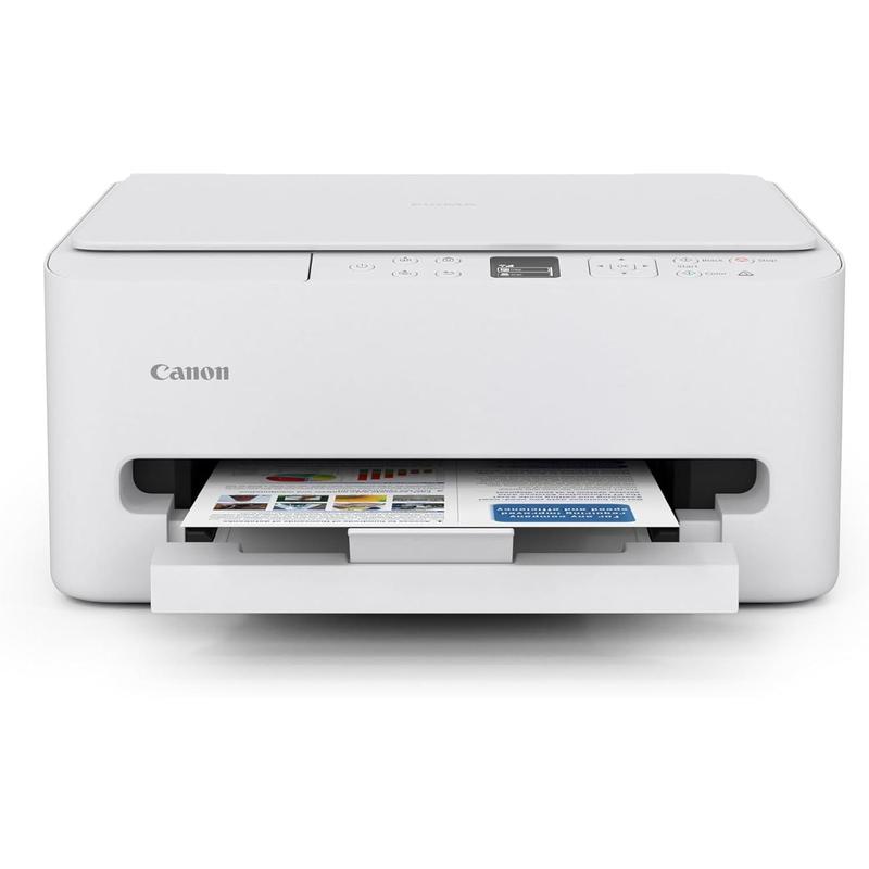 Canon PIXMA TS6520 Wireless Color Inkjet Printer Duplex Printing, White – Home Printer with Copier/Scanner, 1.42 OLED Display, Intuitive Control Panel, Compact Design