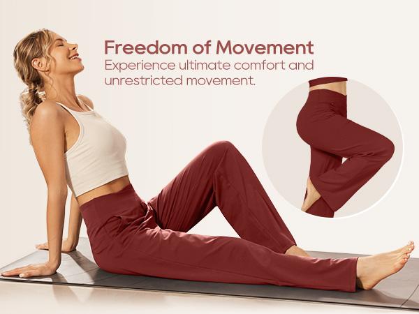 G4Free Wide Leg Pants for Women Loose Yoga Pants with Pockets Petite/Regular/Tall Stretch Casual Lounge Pants Comfort Basic Trouser Womenswear Bottom Wideleg Minimalist Baggy Oversize Oversized G4Free Wide Leg Pants for Women Loose Yoga Pants with Pockets Petite/Regular/Tall Stretch Casual Lounge Pants Comfort Basic Trouser Womenswear Bottom Wideleg Minimalist Baggy Oversize Oversized