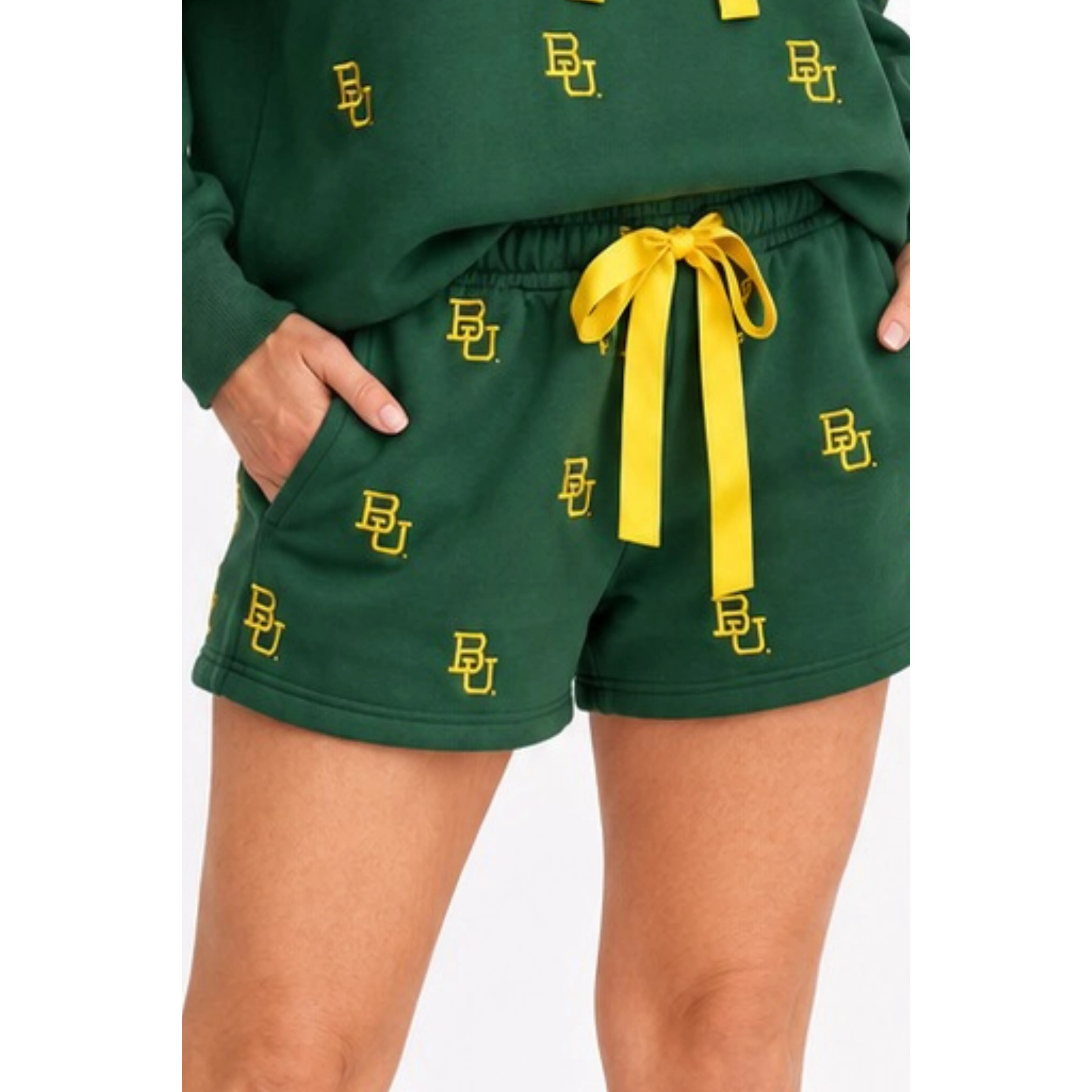 Baylor Embroidered Fleece Shorts PRE-ORDER (Est. Ship 7/31)