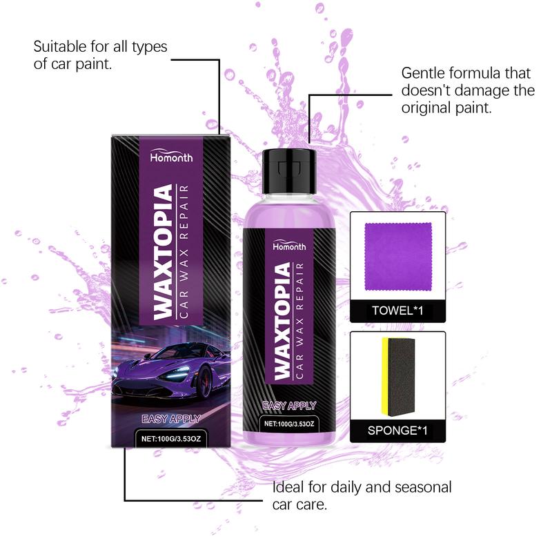 Car Wax Repair Kit 100g 3.53 oz Professional Detailing Wax For Automotive Paint Shine Protection Surface Care And Exterior Maintenance