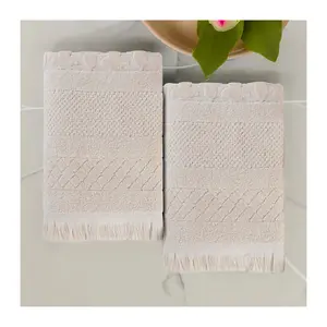 Superior Rolla Cotton Geometric Jacquard Bath Sheet Set of 2