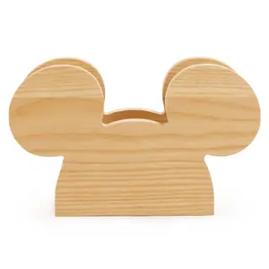 Disney Store Mickey Mouse Icon Wooden Napkin Holder