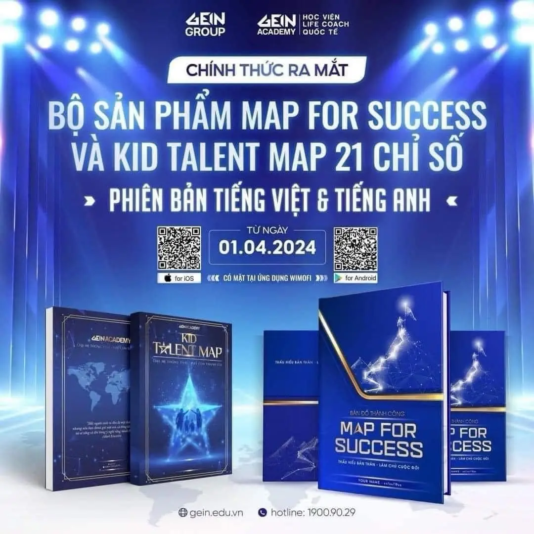 Gen Group Map for Success - Bản đồ thành công Thần số học Hard Cover Vietnamese & English Edition April 1, 2024 Release