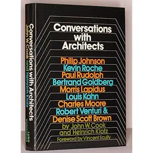USED Book - Conversations with architects: Philip Johnson, Kevin Roche, Paul Rudolph, Bertrand Goldberg, Morris Lapidus, Lous Kahn, Charles Moore, Robert Venturi & Denise Scott Brown by John W. and Heinrich Klotz Cook (Hardcover) - english