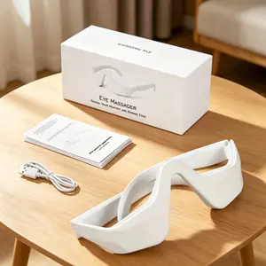 Rechargeable Eye Massager for Dark Circles and Puffiness, LED Device, Lifting and Tightening, Relieves Eye Fatigue