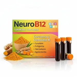 (9) Neuro B12 Turmeric Curcumin Complex – Turmeric and Vitamin B Blend – Liquid Ampoules – Antioxidant and Joint Wellness Support