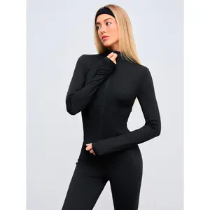 Cider CIDERAIRY™ Mandarin Collar Solid Zipper Active Jacket