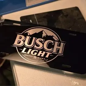 [SALE 50%] Bu.sc.h Light License Plate 100 Aluminum 12 x 6 Pre Drilled for Easy Installation Made in US
