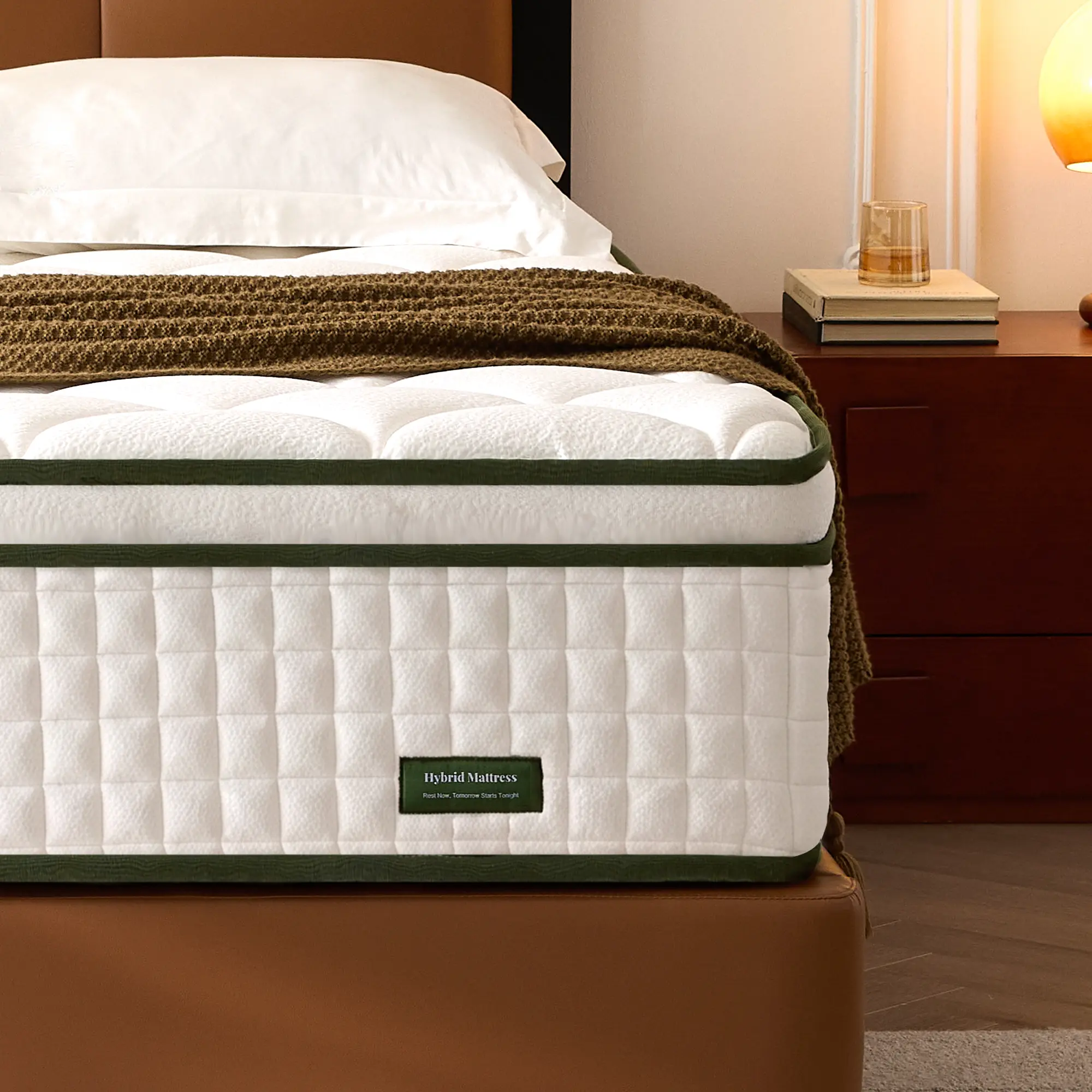 Bezzze12 Inch Twin,Full,Queen,King Mattress Memory Foam And Spring,Hybrid Mattress Medium Firmness,Lumbar Support