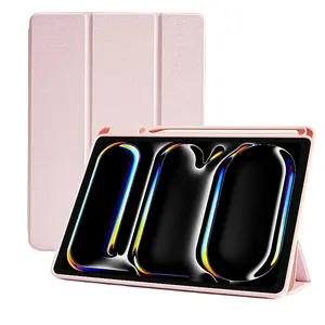 iPad 9.7 Inch Tri-Fold Stand Case, Compatible with iPad 5 & 6, Durable Shockproof Smart Sleep Function, Protective Tablet Cover