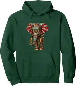 Henna Stylish Artistic Save The Elephants | Wildlife Hoodie | Unisex Hooded Sweatshirt, Size S-3XL, 8 Colors