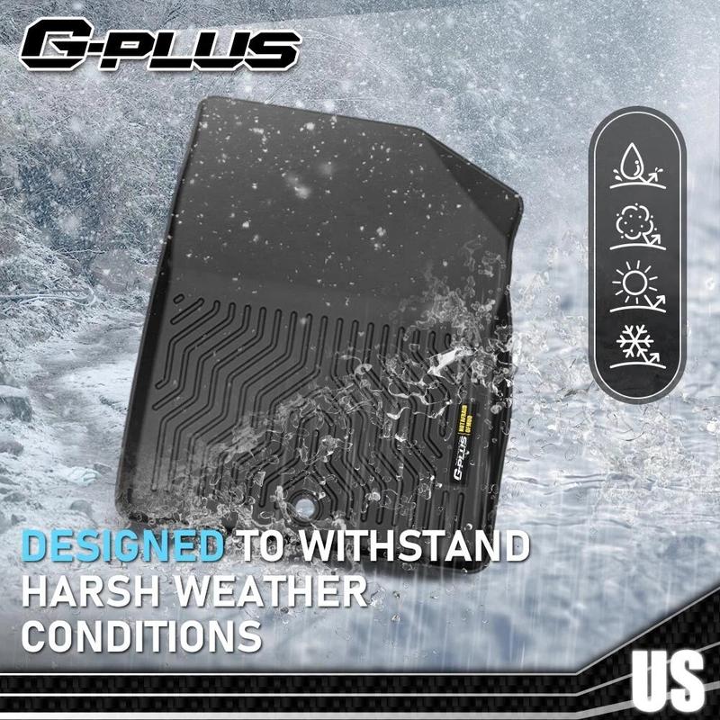 Car Floor Mats Fit For 21-24 Jeep Wrangler 4XE Hybrid Rubber TPE All Weather