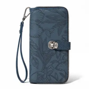Montana West Women's Floral Wristlet Wallet Stylish Large Capacity Travel Wallet with Card Slots and ID Window