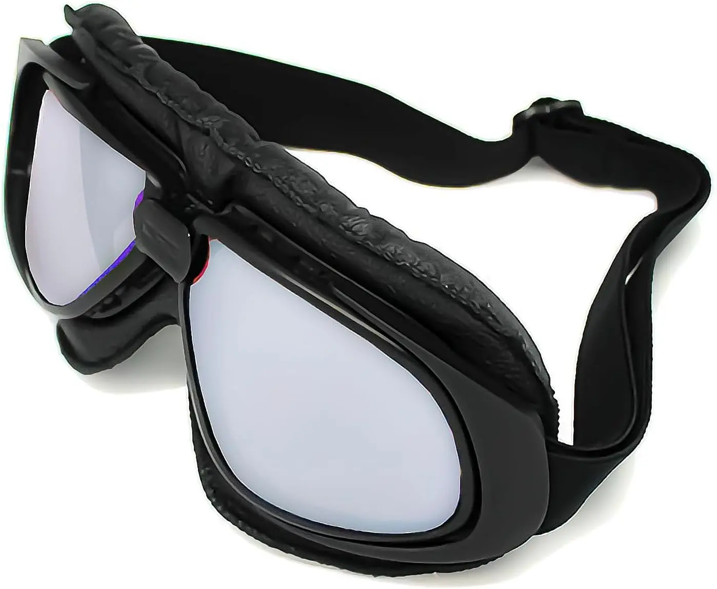 Motorcycle Goggles Scooter Mopeds Half Helmet Vintage Pilot Aviator Style, Foldable & Clear Lens: GK_T10 Motorcycle Goggles Scooter Mopeds Half Helmet Vintage Pilot Aviator Style, Foldable & Clear Lens: GK_T10