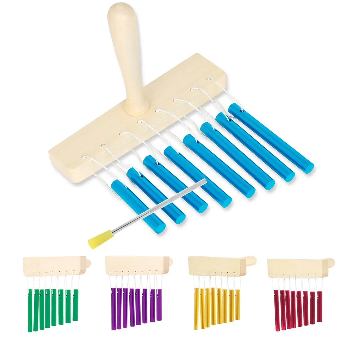 8-tone Handheld Xylophone Toy, Wooden Handheld Xylophone Toy with Mallet, Musical Instrument Toy for Kids, Educational Toy for Children