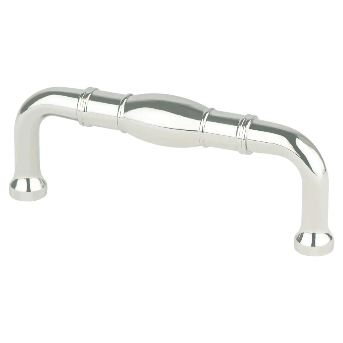 3 in. & 3-1/2 in. CC Designers Group 10 Metal Door Handles with Simple Designs, Polished Nickel Finish