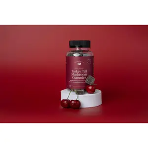 Turkey Tail Mushroom Gummy Vitamins Edible Dietary Supplement Natural Immune Booster