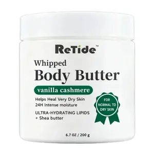 Whipped Oil Body Butter, Vanilla Cashmere, Shea Butter Formula, 24H Intense Moisture, Helps Dry Skin With Long-Lasting Moisture, Rich Formula And Deep Hydration, Body Care, 6.7 FL Oz