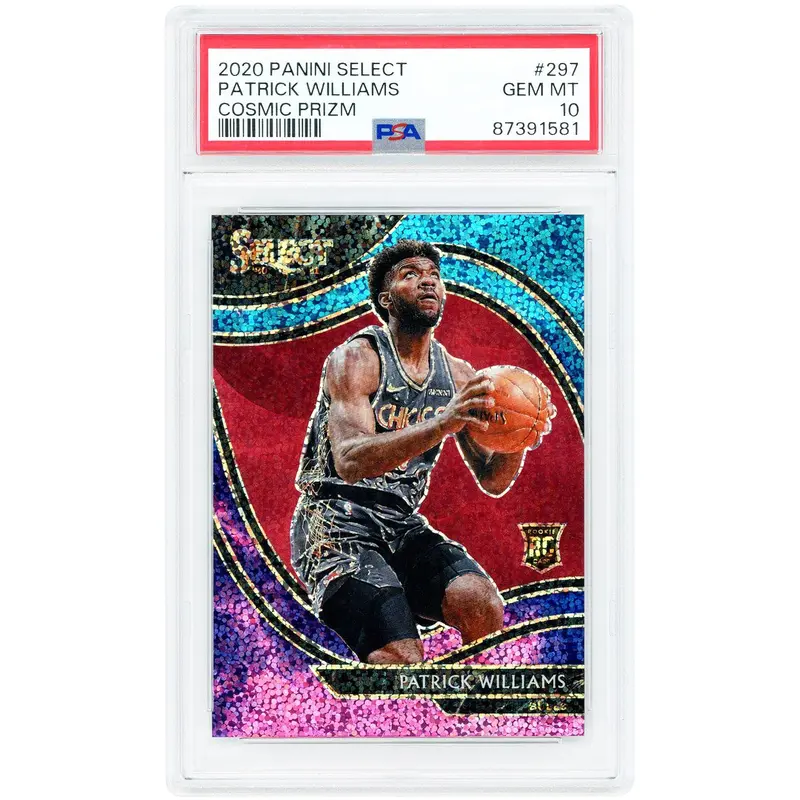 Patrick Williams Bulls '20-21 Panini Select Cosmic Prizm #297 PSA
