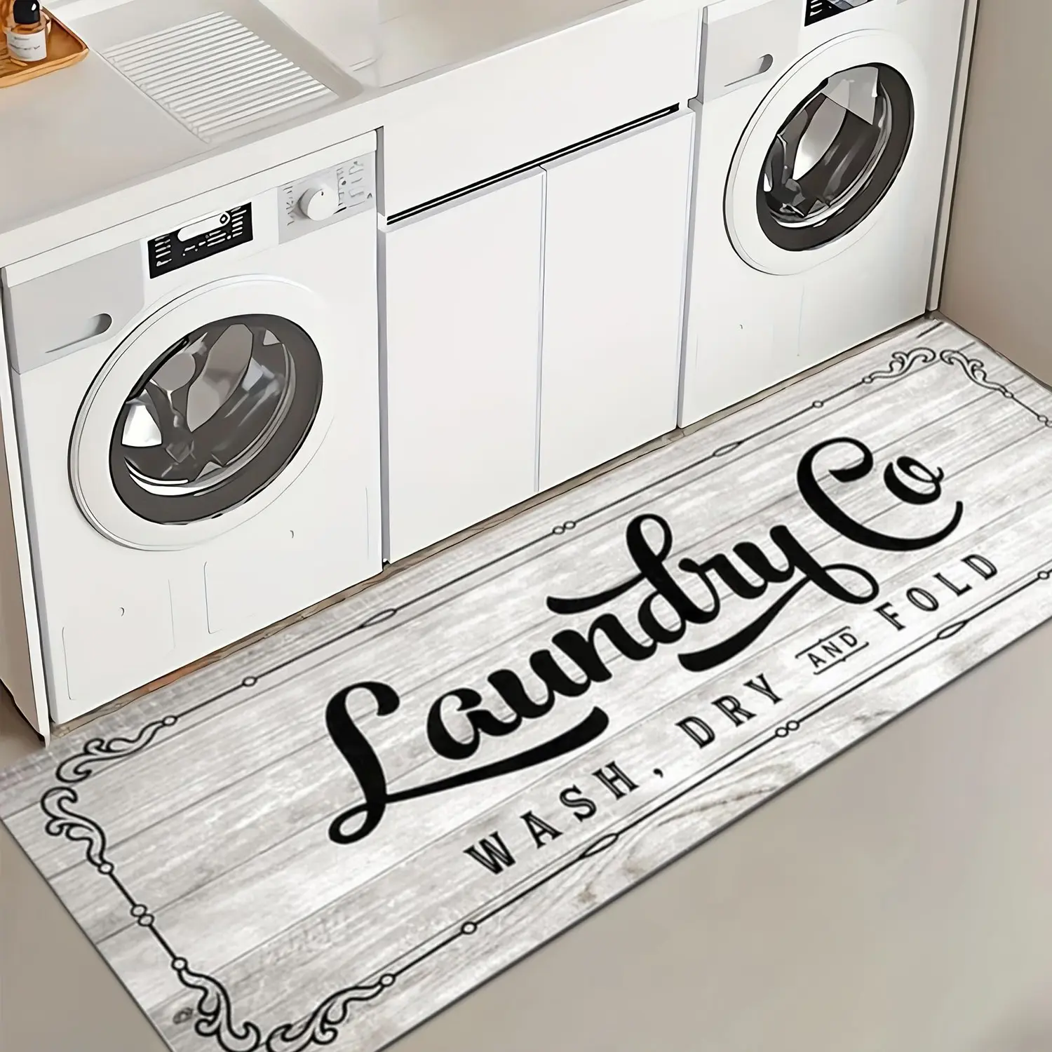 Non-Slip Waterproof Bath Mat - Anti-Slip Durable Decorative Home Supply, Machine Washable Farmhouse Style Rug for Bathroom Safety, Kitchen, Laundry Room, Anti Slip Mat, Durable Decorative Mat