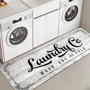 Laundry Room Rug Non Slip Kitchen Rugs Washable Laundry Room Mat Waterproof Mudroom Floor Carpet Runner Farmhouse Decor Bath  bathroom safety mat