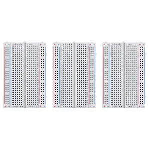 ELEGOO 6PCS 400 Point Breadboard Kit Solderless Breadboards for Arduino Project Small Bread Board Electronics for Circuits PCB Prototype Board