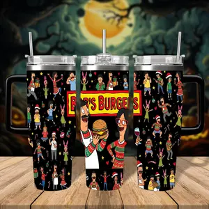 Bobs Burger Movie Character 40oz Tumbler, Movie Character Family Matching Coffee Cup, Cartoon Lover Insulated Cup, Exchange Gift for Cartoon Lover 40oz Tumbler, Best Back To School Gift for Friends, Gift for your Health