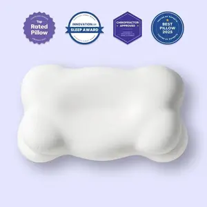 Cloud Ergonomic Memory Foam Pillow | Adjustable Cervical Neck Support Pillow for Side, Back & Stomach Sleepers with Breathable Pillowcase