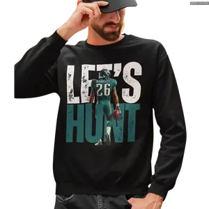 Eagles Saquon Let's Hunt Philly Instant for Sublimation Iron On, Sport Sweater Future is Bright